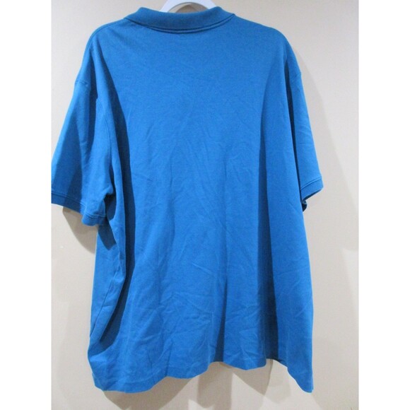 Lot of 2 Lands' End Polo Shirts Mens XXL 50-52 (Teal & Dk Green) Cotton Pullover - Picture 6 of 13